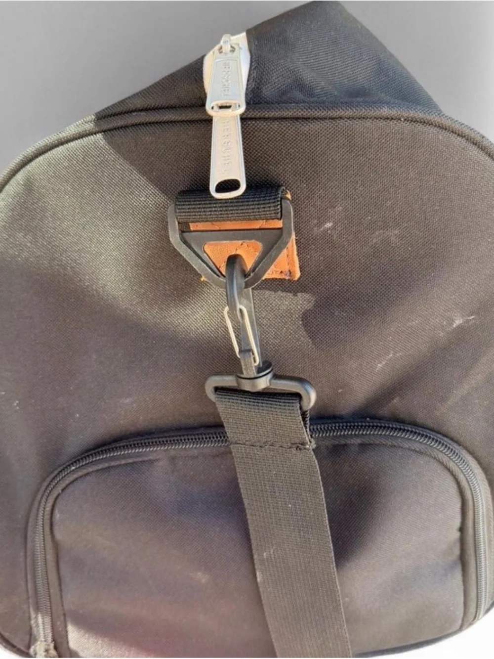 Herschel Supply Co. Black Duffel with Brown Trim